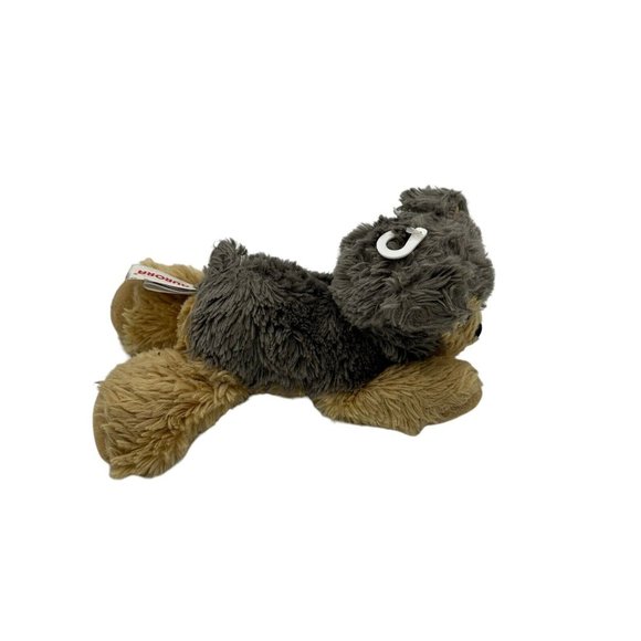 Aurora 2021 brown and gray dog plush stuffed animal toy - Picture 6 of 7